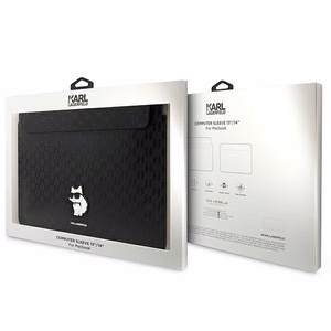 Karl Lagerfeld Saffiano Monogram Choupette ümbris jaoks a 14" laptop - must
