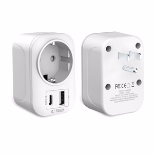 Tech-Protect TA100 US Adapter - valge