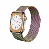 Crong Milano Steel - Stainless Steel rihm Apple Watch 38/40/41/42 mm (Iridescent)
