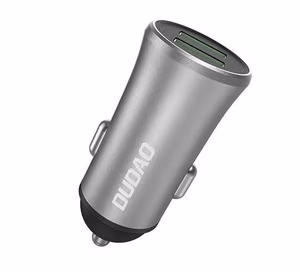 Autolaadija Dudao (2xUSB; 3.4A) hõbedane