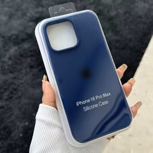 Telefoni ümbris Silicone Plastic Pack Apple iPhone 12 Pro Max tumesinine (pakendis)