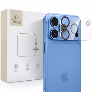 Läbipaistev Tech-Protect Cam Fit+ karastatud klaasist kaamerakaitse Apple iPhone 18 Pro Max telefonile