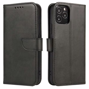 Magnet Case elegantne ümbris kaane ümbris klapiga ja stendi funktsiooniga Honor Magic3 Pro must