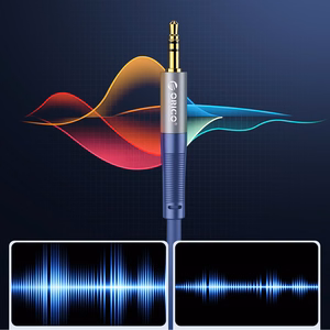 Orico AXRF audio cable mini jack 3.5 mm to 2x RCA female 1.5 m - blue