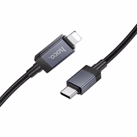Kaabel USB C to Lightning Hoco PD 27W with display 1 m X118 must