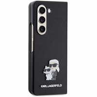 KARL LAGERFELD ümbris jaoks SAMSUNG Z Fold 5 KLHCZFD5SAKCNPK (Saffiano K&C PIN) must
