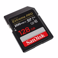 Mälukaart SANDISK EXTREME PRO SDXC 128GB 200/90 MB/s UHS-I U3 (SDSDXXD-128G-GN4IN)