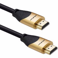Qoltec 50356 HDMI v2.1 Cable Ultra high speed 8K | 60Hz | 28AWG | kuldne | 3m