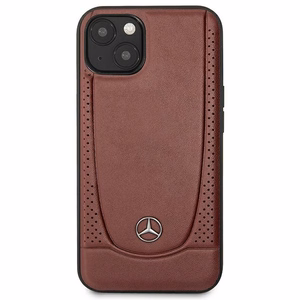 Mercedes nahast Urban Bengale ümbris iPhone 13 / 14 / 15 burgundi