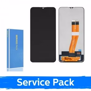 LCD ekraan ühilduv Samsung A035F A03 non-EU must (Service Pack / Aftermarket)(NF versioon)