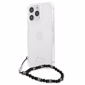 Guess GUHCP13LKPSBK iPhone 13 Pro / 13 6.1" прозрачный жёсткий чехол Black Pearl