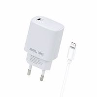 Beline Võrgulaadija 1x USB-C 20W + Lightning kaabel valge PD3.0 BLNCW20L