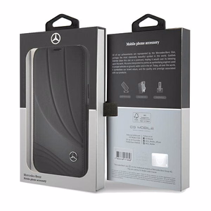 Mercedes Leather Wave Pattern iPhone 15 Pro Ümbris - must