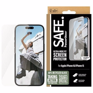 SAFE by PanzerGlass iPhone 16 6.1" Ekraanikaitse Ultra-Wide Fit SAFE95875