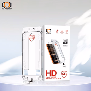 Tel Protect Dust-Free Easy Fit Full Glue 6D karastatud klaas Iphone 17 Pro must