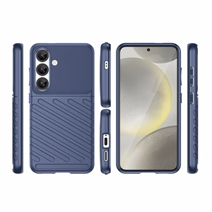 Thunder Ümbris Samsung Galaxy S25 Silicone Armored Ümbris - sinine