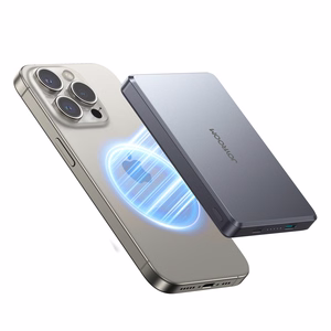Joyroom JR-PBM08 Pro 22,5 W 10000 mAh akupank juhtmevaba laadimise ja 2 x USB-C-pordiga – hall
