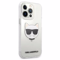 Karl Lagerfeld Choupette Head Case iPhone 13 Pro Max jaoks - Läbipaistev