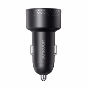 Autolaadija Joyroom „JR-CCD02" must 70W (2xUSB-C) LED-ekraaniga