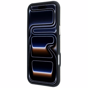 Guess Grained Round Strass Logo MagSafe ümbris iPhone 18 Pro Max / 17 Pro Max – beež