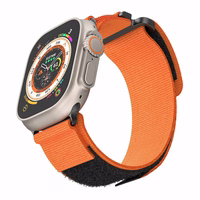 Nylon loop jaoks Apple Watch 38/40/41 design 4 oranž