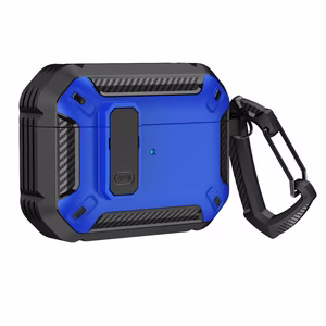 Airpods 4 Armor Ümbris with Carabiner - sinine