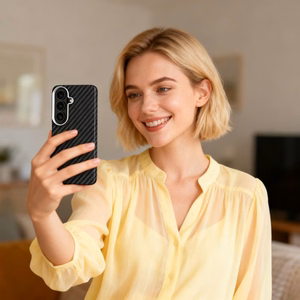 Tech-Protect Ion Carbon MagSafe Ümbris for Samsung Galaxy S26 - must and hõbedane