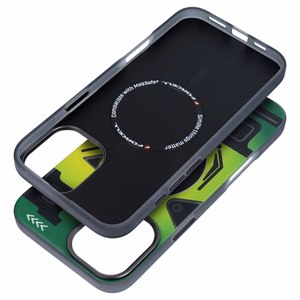 Ümbris jaoks iPhone 16 PLUS Forcell F-Protect Levels Dual Layer 4D technology compatible with Magsafe Military Drop-Test cyber roheline