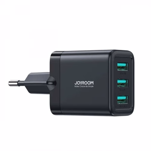 Laadija Joyroom JR-TCN02 must 17W (3xUSB)