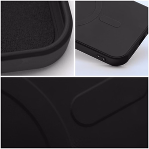 Silicone Mag Cover ümbris seadmele Samsung A26, ühildub MagSafe'iga (kaamerakaitse), must
