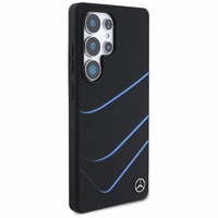 Mercedes Silicone Contrasted Curves MagSafe Ümbris jaoks Samsung Galaxy S25 Ultra - must