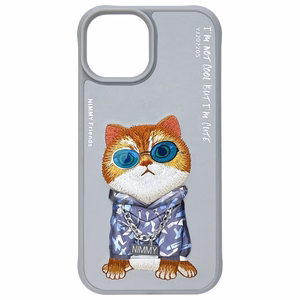 Nimmy Glasses Cool Cat iPhone 15 Ümbris - Hall