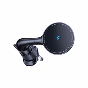 Juhtmevaba autolaadija+hoidik Wozinsky (WCT5-6S4Y) magnetiline (MagSafe 15W) ventilatsiooniresti jaoks must