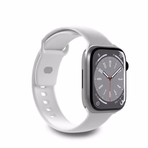Puro Icon Silicone Strap jaoks Apple Watch 42 / 44 / 45 / 49 mm - Valge (2 pcs.)
