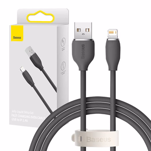 Кабель Baseus Jelly USB на Lightning 2.4A 1.2м (чёрный)