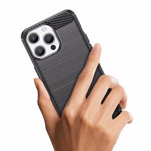 Flexible carbon pattern ümbris jaoks iPhone 15 Pro Carbon Ümbris - sinine