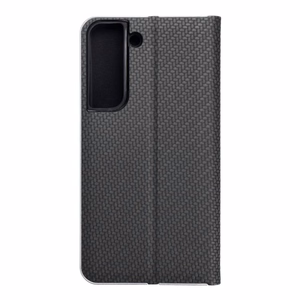Чехол-книжка для Samsung S22 Luna Book Carbon чёрный