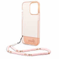 Guess GUHCP14XHGCOHP iPhone 14 Pro Max 6.7" roosa/roosa hardcase Translucent Pearl Strap