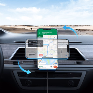 Joyroom Car Magnetic Hoidja Qi Juhtmevaba Inductive Laadija 15W (MagSafe Compatible jaoks iPhone) Must (JR-ZS240)