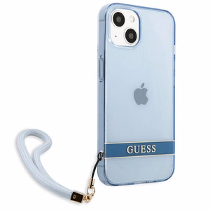 Guess GUHCP13MHTSGSB iPhone 13 6.1 "sinine / sinine hardcase Translucent Stap
