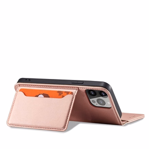 Magnet Card Case для iPhone 13 Pro Max чехол-кошелёк с держателем для карт розовый