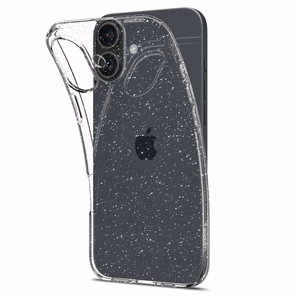 Spigen Liquid Crystal ümbris seadmele iPhone 16 6.1", läbipaistev sädelusega