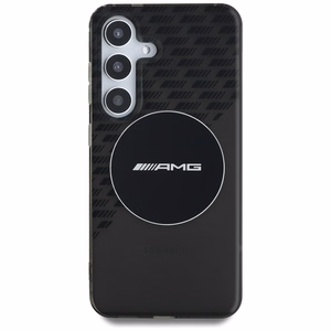 AMG läbipaistev Rhombs MagSafe Ümbris jaoks Samsung Galaxy S25 - must