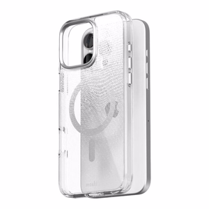 Moshi iGlaze MagSafe ümbris seadmele iPhone 16 Pro Max, Mist White värvitoonis