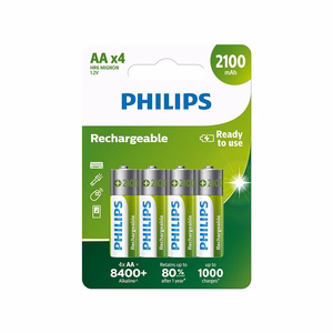 PHILIPS аккумулятор AA NiMH 2100mAh набор 4шт.