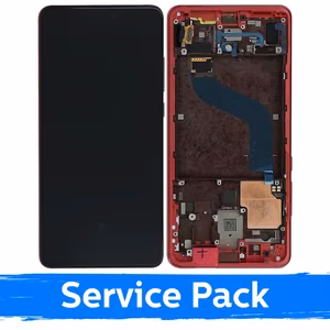 LCD ekraan ühilduv Xiaomi Mi 9T (Mi 9T Pro) raamiga Flame Red (service pack)