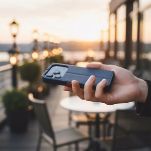 Flip case for iPhone 17 / 18 Split Book navy and red