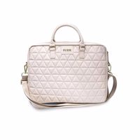 Guess Quilted bag jaoks a 16" laptop - roosa
