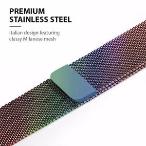 Crong Milano Steel roostevabast terasest rihm Apple Watch 38 / 40 / 41 / 42 mm kellale, sillerdav