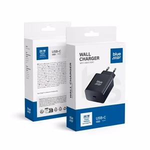 Telefonilaadija Blue Star USB-C QC3.0 PD 3A 20W TFB-TC-20WPD, must